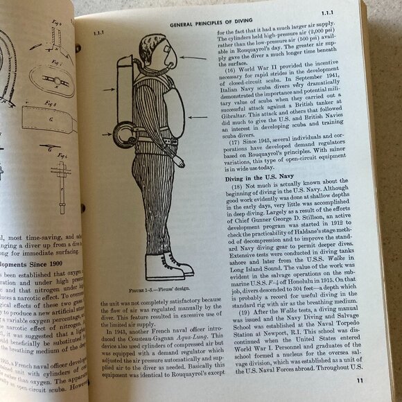 U.S. Navy Diving Manual 1970 Navships Vintage Piece of History - Picture 12 of 15